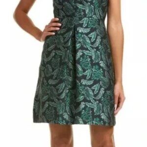 Sam Edelman - Jacquard dress, Monstera print. Size 2